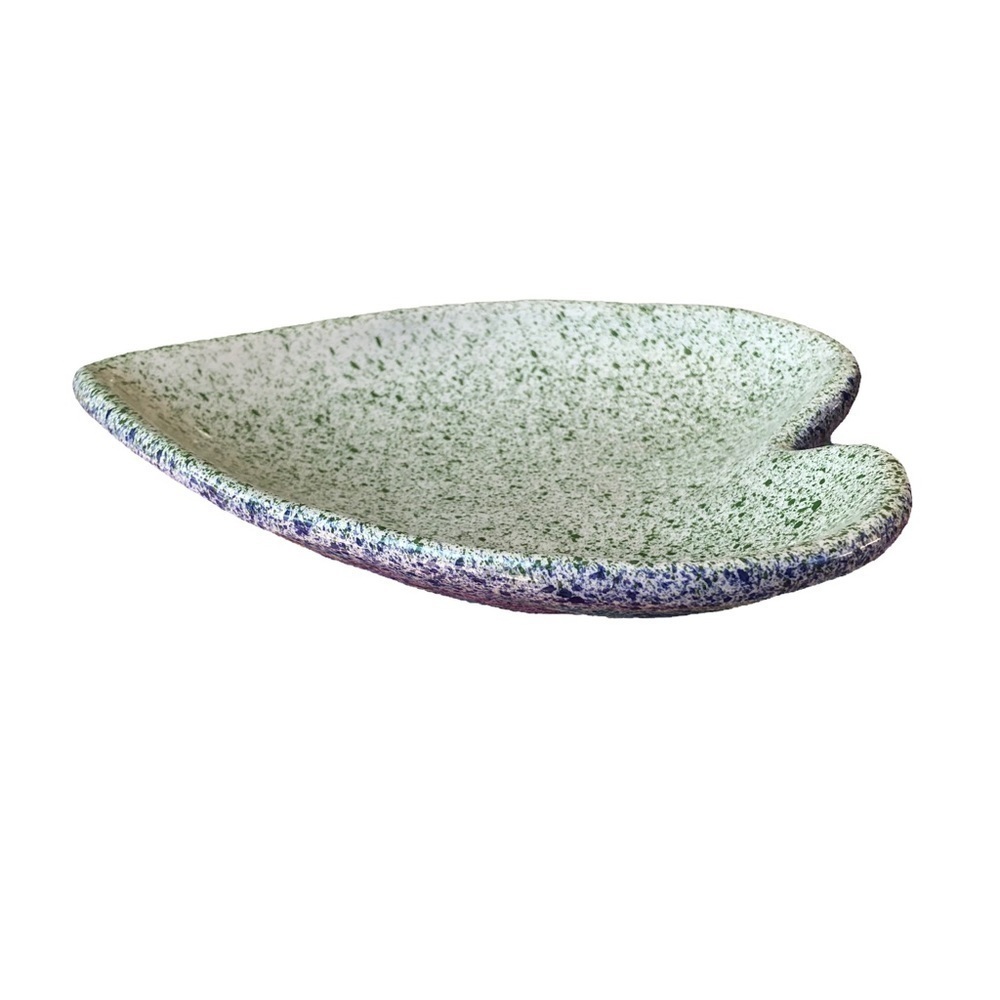 𝅺heart Shaped Splatter Glazed Dish - Picture 3 of 7